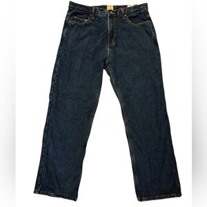 Red Head blue jeans fleece lined straight leg 34 x 30 cabincore